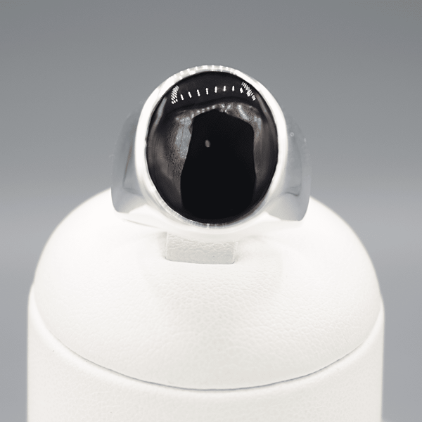 Ring mit Onyxstein - 925 Silber